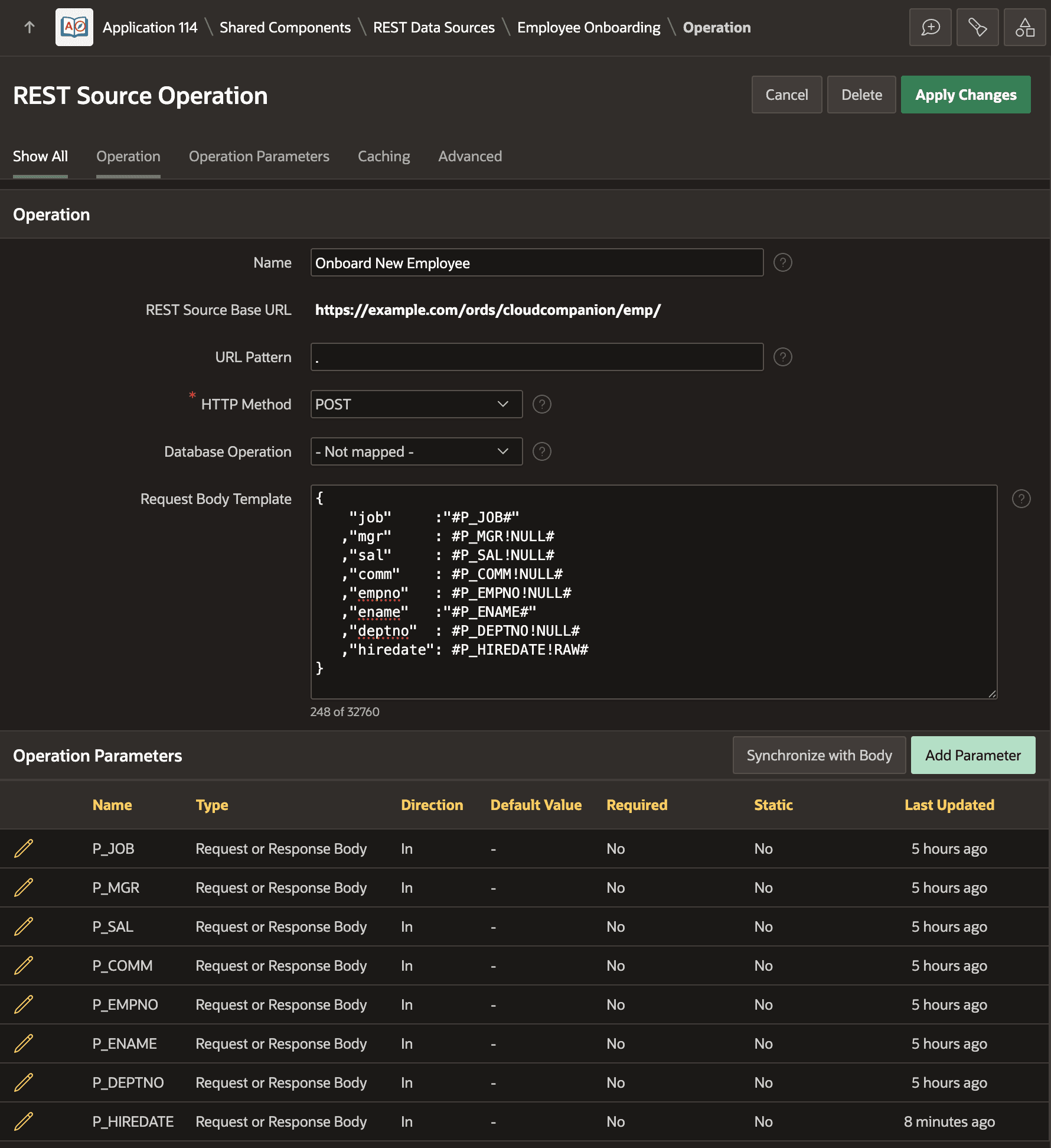 REST Data Source Operation for Invoke API REST Data Source Operation for Invoke API