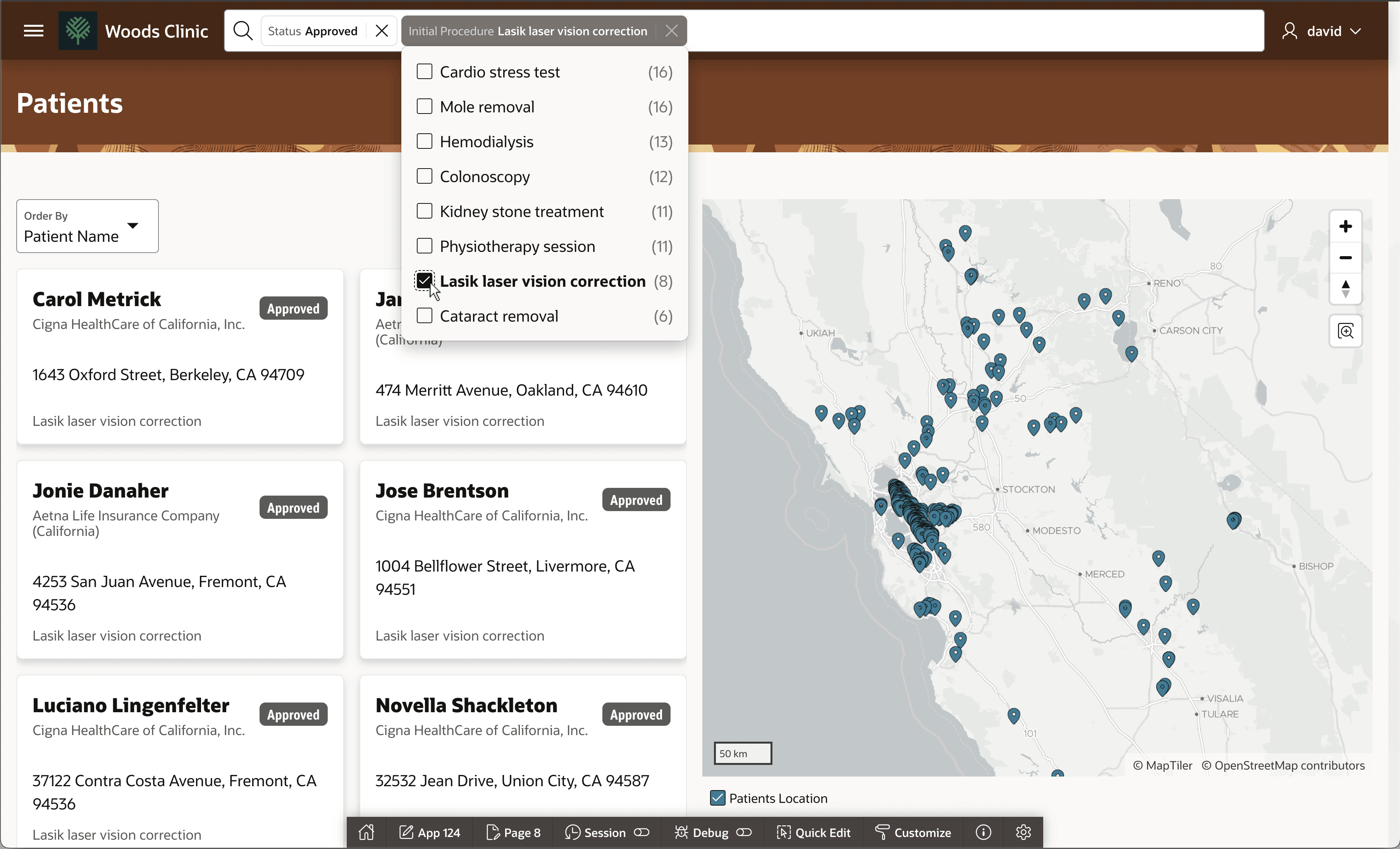 Running Patients Search Page to See Map Not Refreshing Yet Running Patients Search Page to See Map Not Refreshing Yet