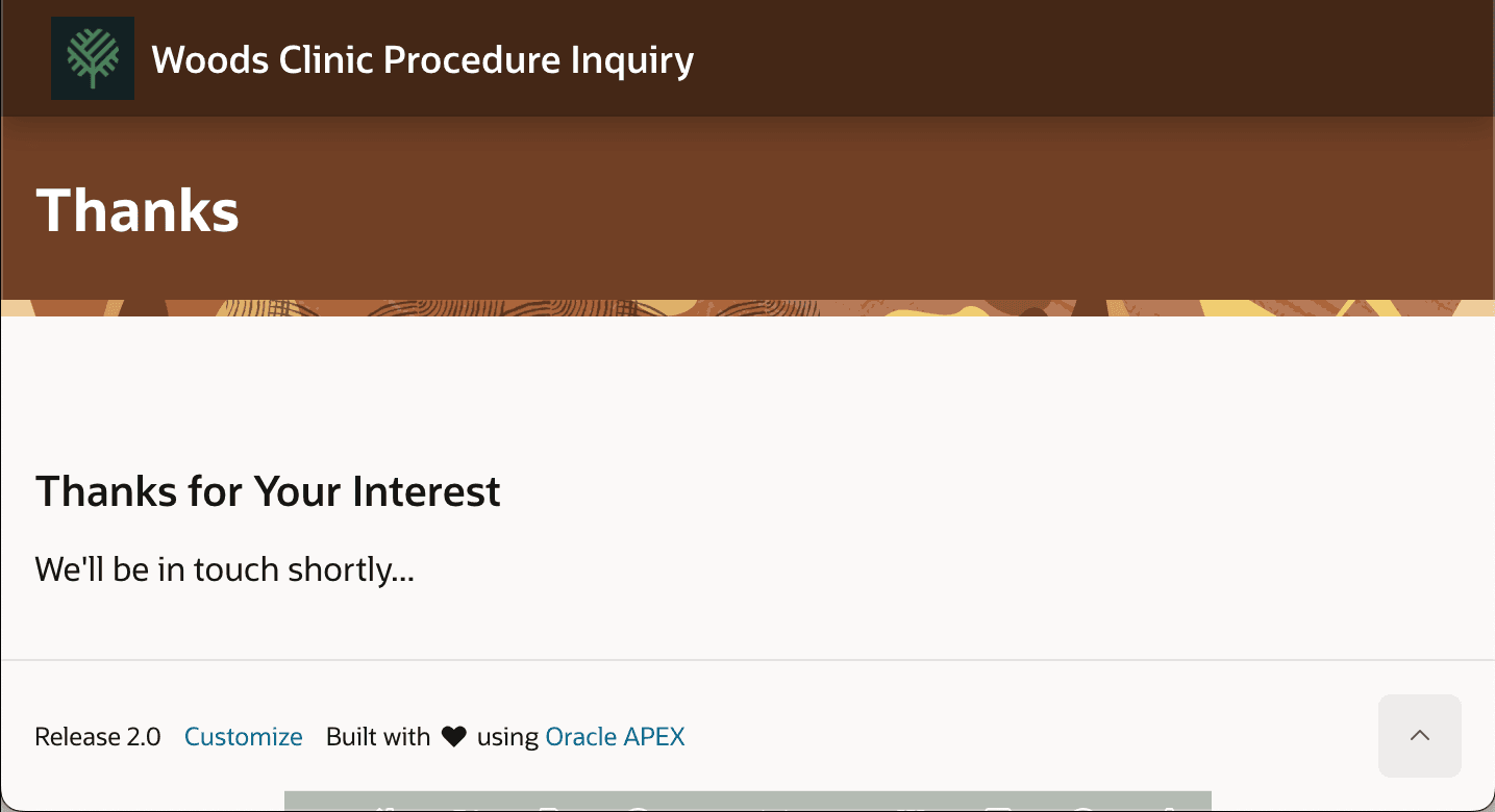 After Registering a Procedure Inquiry, a New Patient Awaits a Response