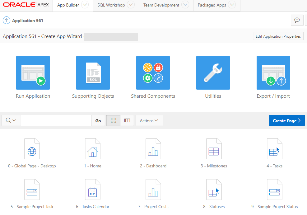 Packaged apps. Oracle Apex examples applications.