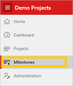 Description of runtime_milestones_nav_menu.png follows