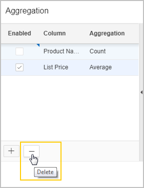 Delete Aggregation