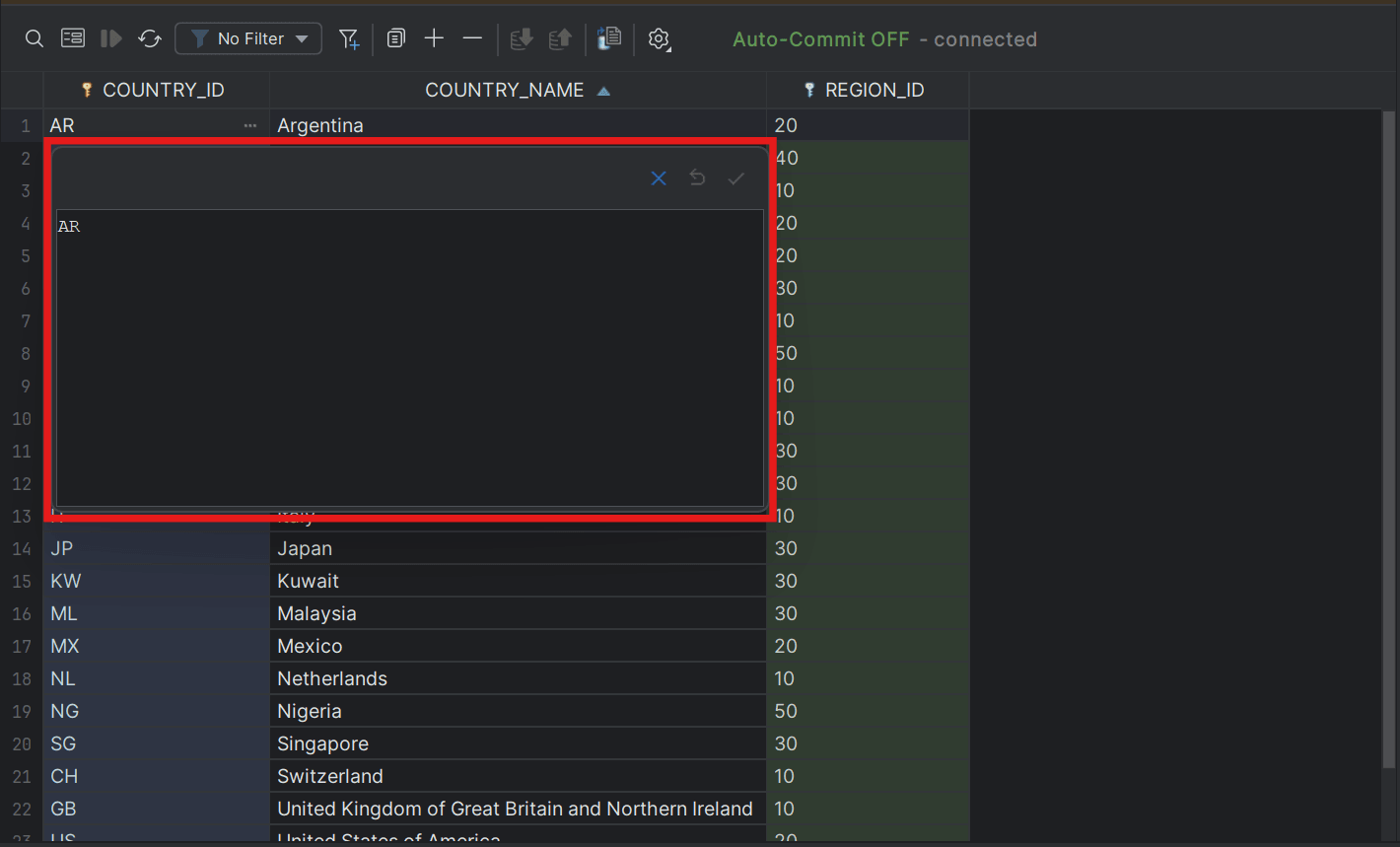 Basic text editor window