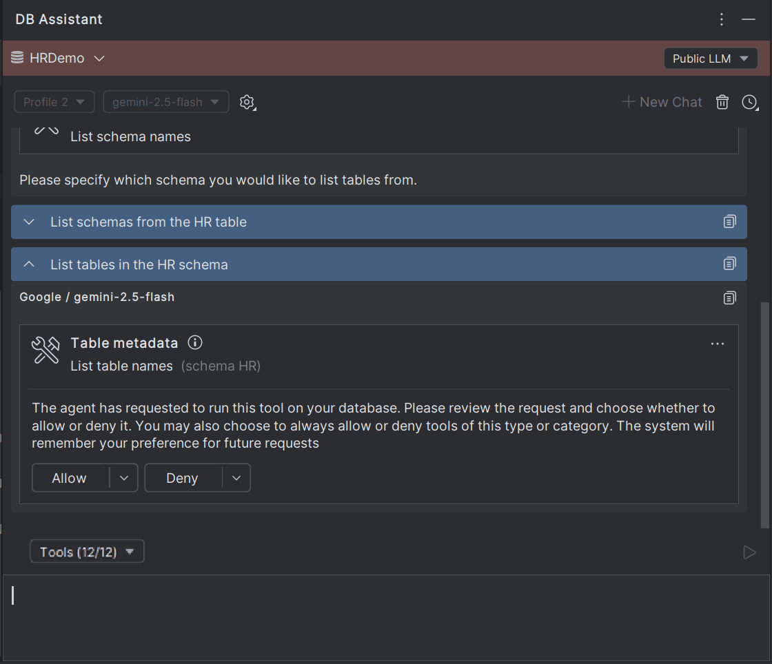 DB Assistant - Sample Query
