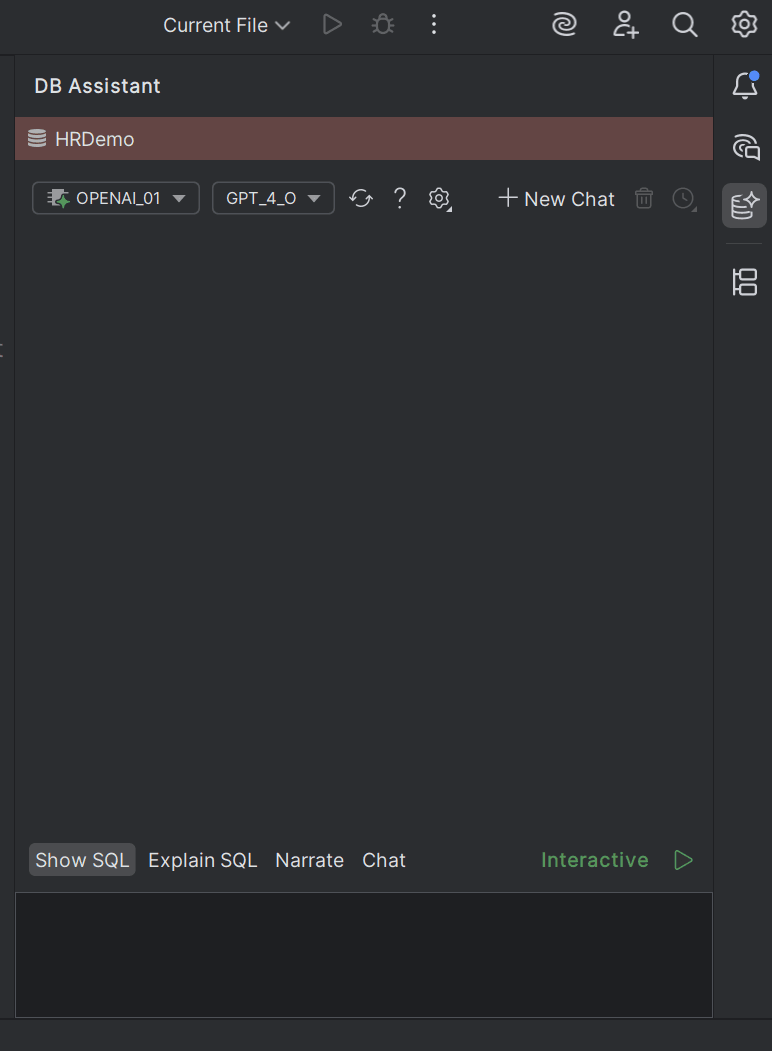 DB Assistant blank window