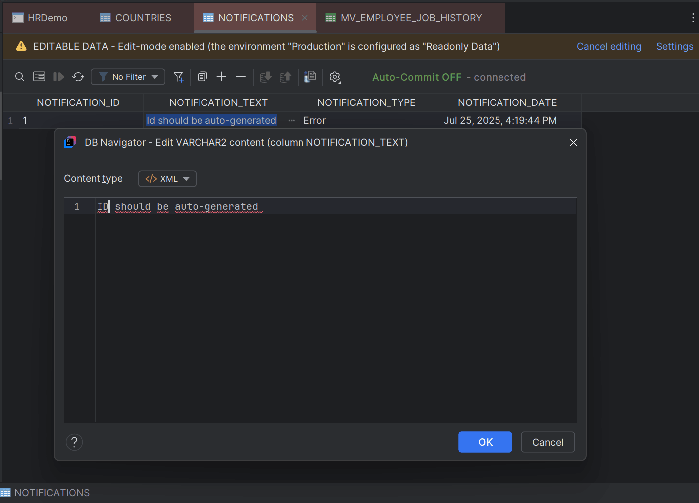 Qualified Text Editor