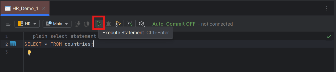 Execute Statement icon