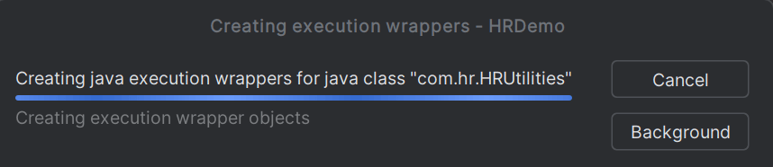 Wrapper creation in progress