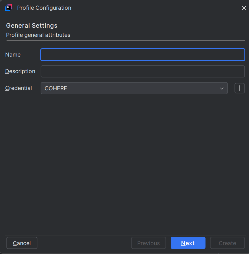 Project Configuration General Settings dialog box
