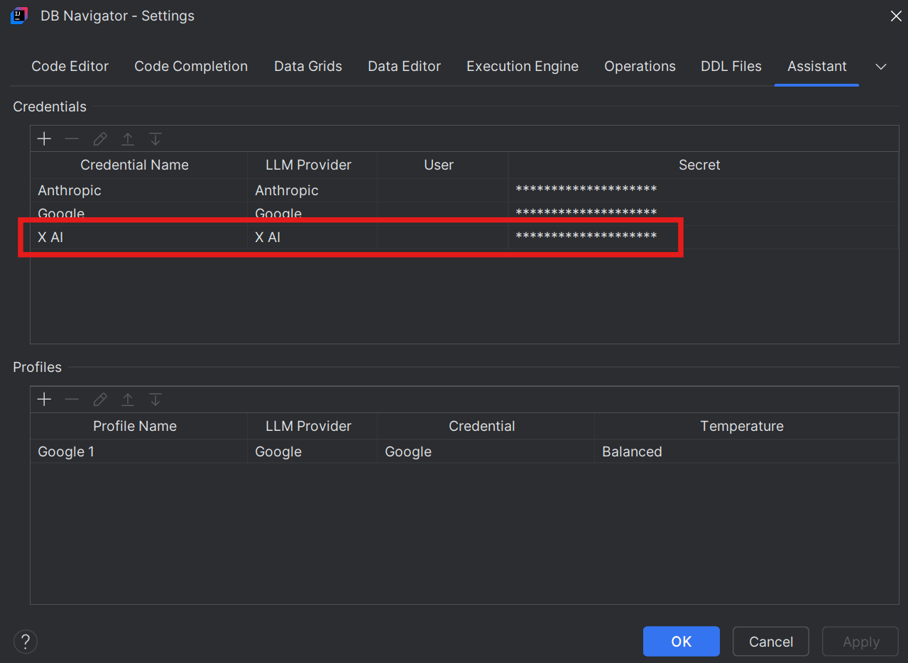 Temporary Credential for Implicit AI Profile
