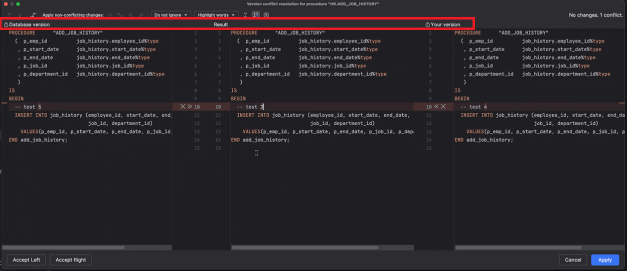 Version conflict resolution Version conflict resolution