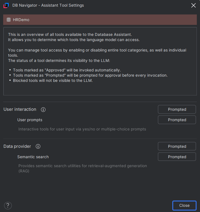 Tools Invoked for RAG Operating Mode