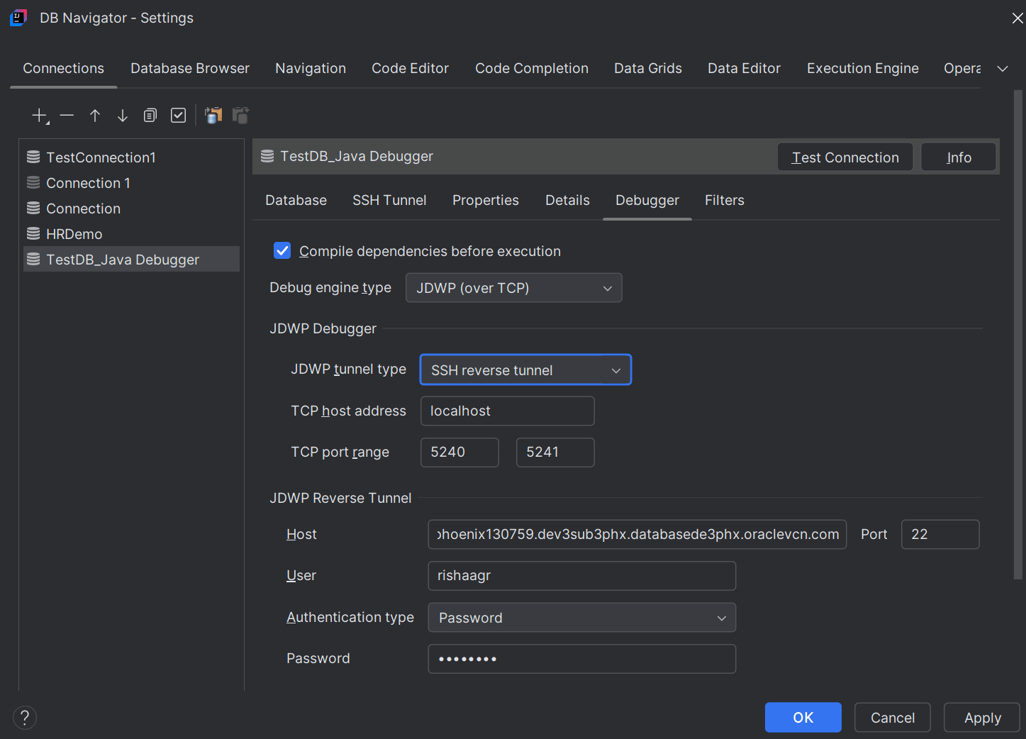 JDWP debug engine with SSH Reversal Tunnel option JDWP debug engine with SSH Reversal Tunnel option