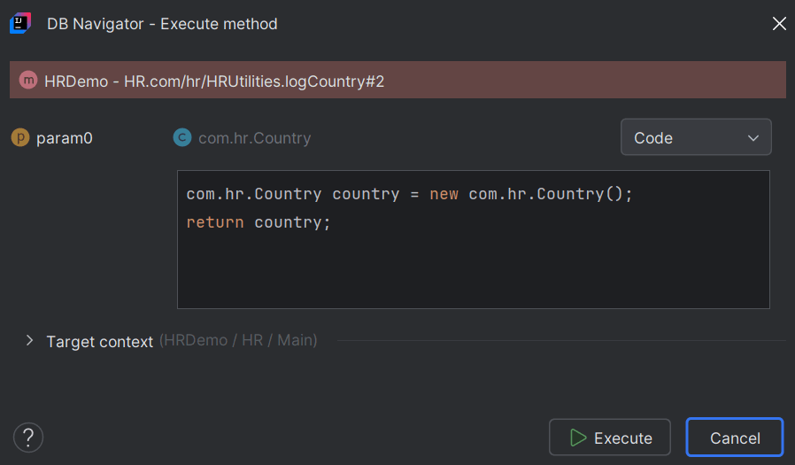 Java Method execution - Code
