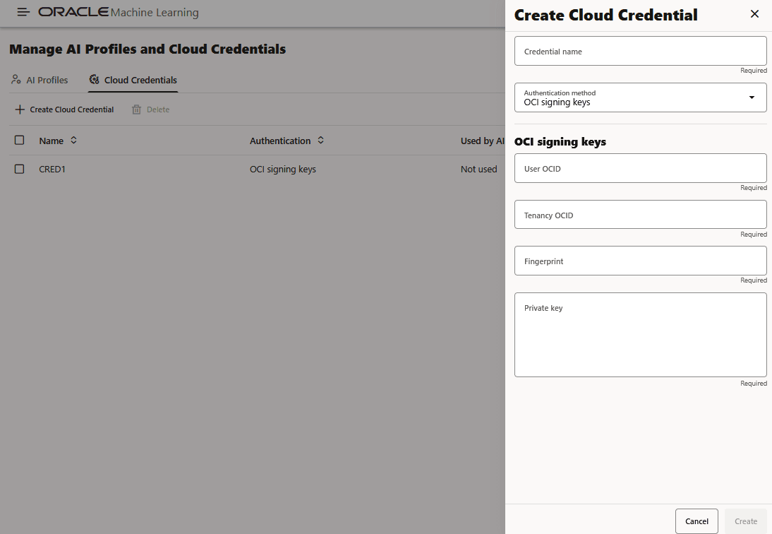 Description of create-cloud-cred.png follows