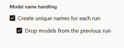 Model name handling