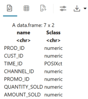 The image shows the data type of each column in the ESM_SALES dataset The image shows the data type of each column in the ESM_SALES dataset