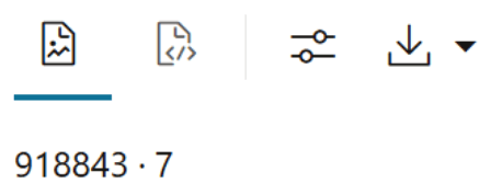 This image shows the number of rows and columns in the ESM_SALES dataset. This image shows the number of rows and columns in the ESM_SALES dataset.