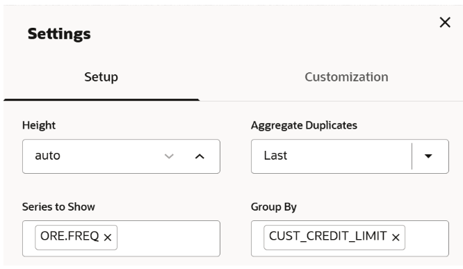 This image shows the settings tab of the output.