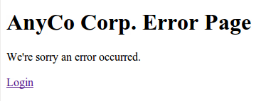 A nice error message