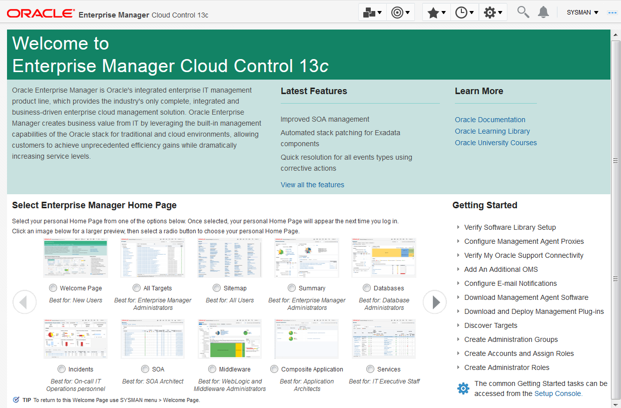 Description of cloud_control_welcome_page.png follows