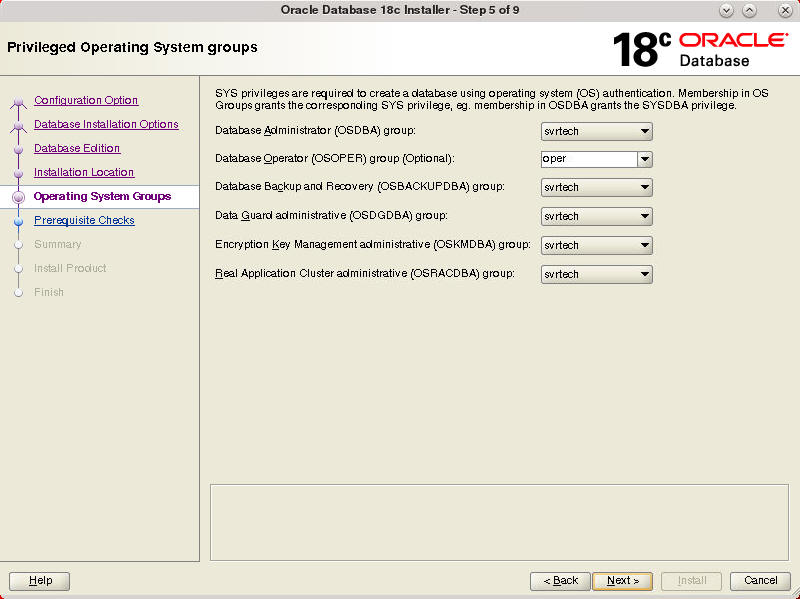 Description of Privileged Operating System Groups