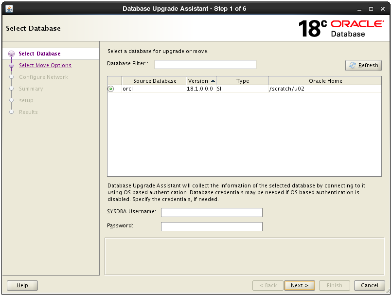 Upgrading With Oracle Database Upgrade Assistant Dbua