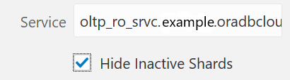 Hide Inactive Shards checkbox