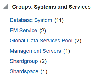 groups, systems, and services target type category