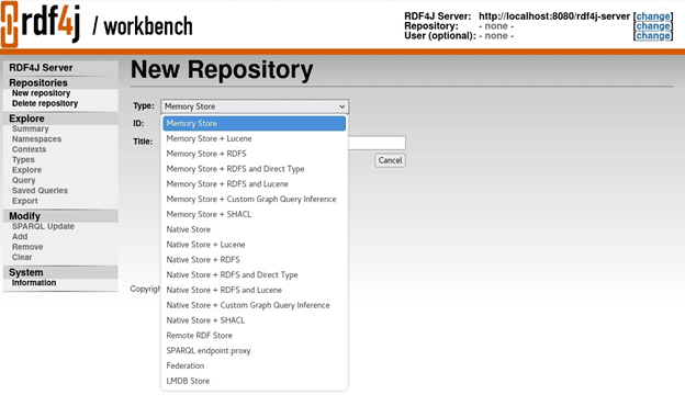 Data Source Repository in RDF4J Workbench