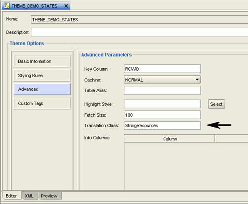 Specifying a Resource Bundle for a Theme