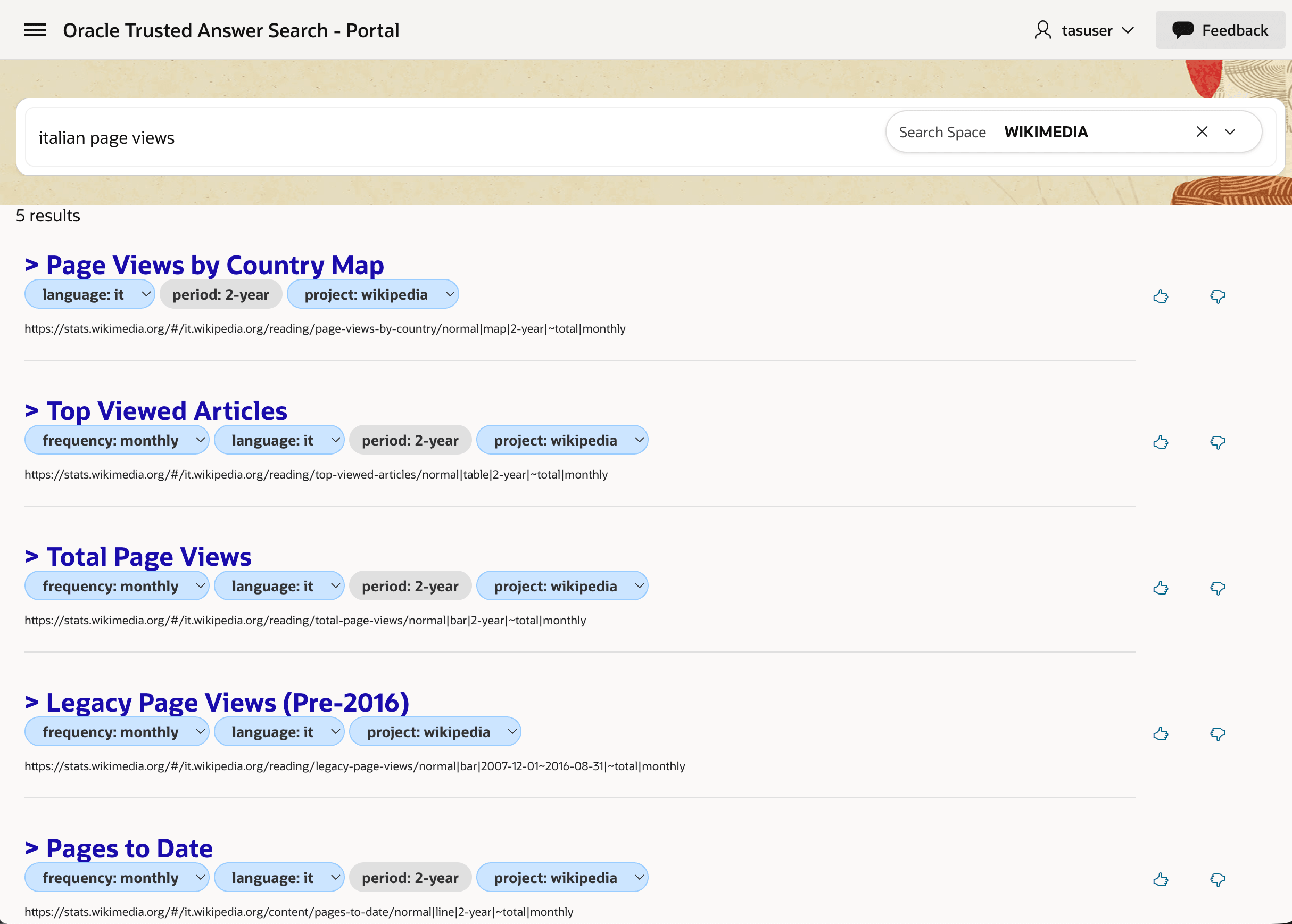 Portal results showing Wikimedia page-view targets for italian page views Portal results showing Wikimedia page-view targets for italian page views