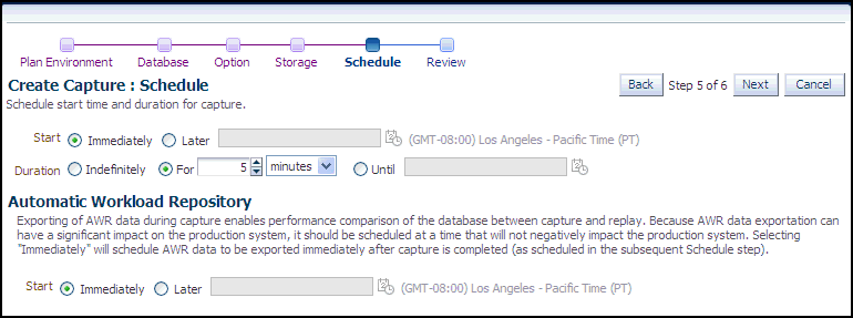Description of dbr_capture_schedule.gif follows Description of dbr_capture_schedule.gif follows