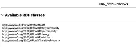 RDF Classes
