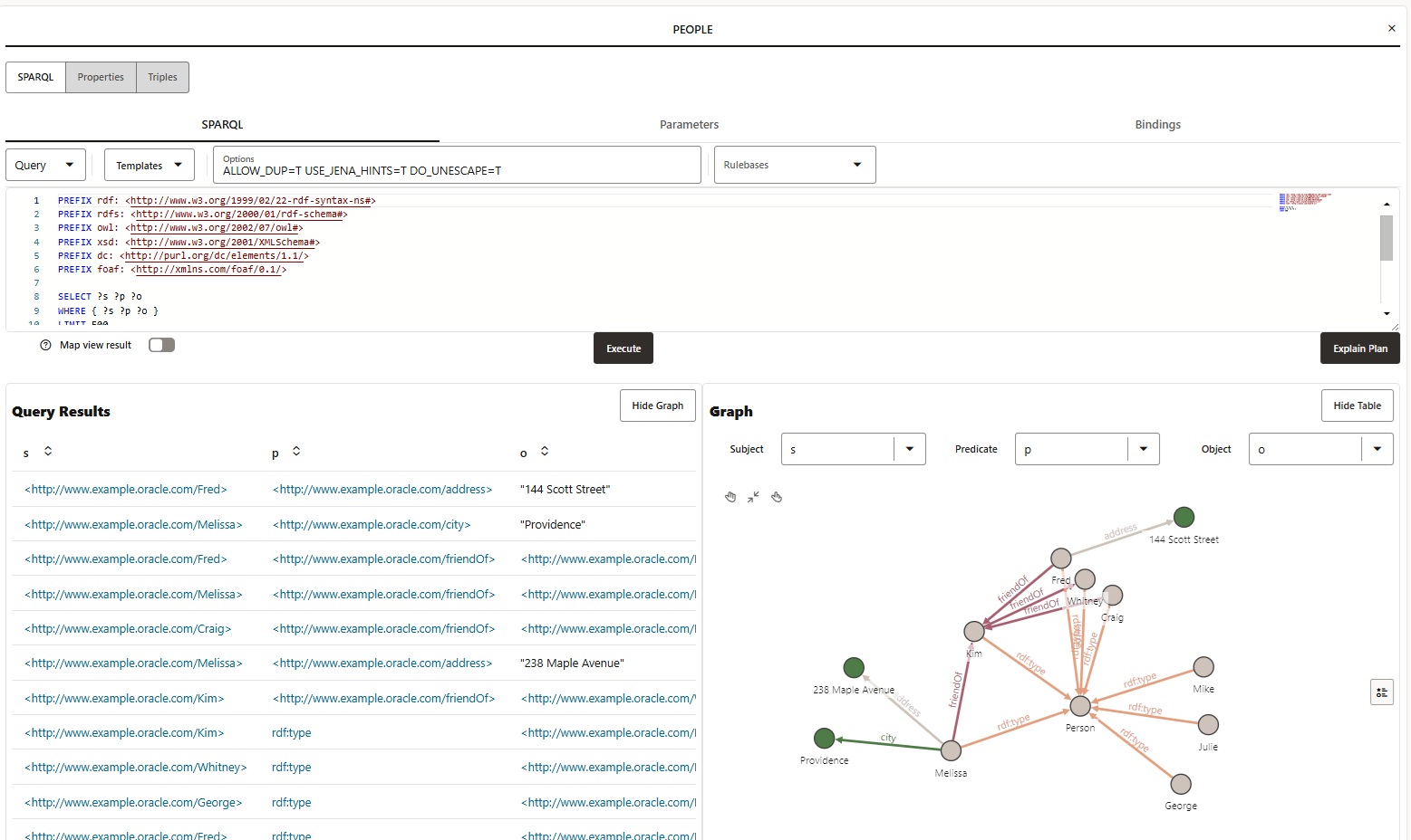 SPARQL Tab