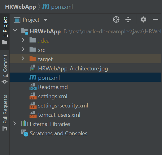Select pom.xml