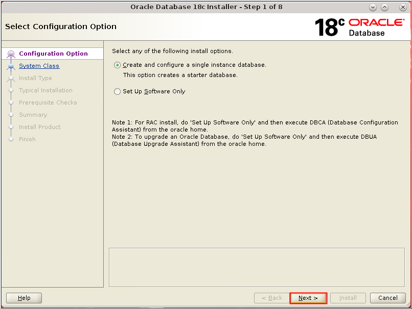 configuration option