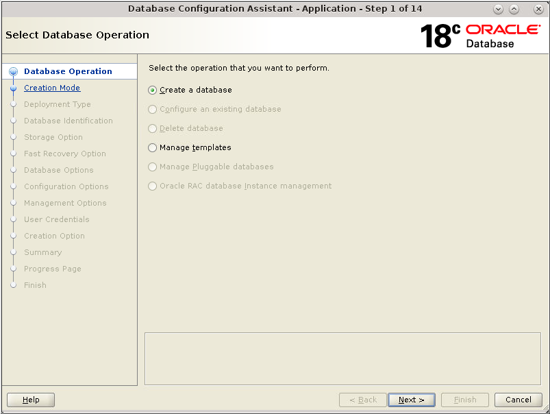 Database operation