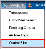 Storage menu