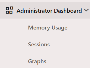 Administrator Dashboard Menu Description of image follows