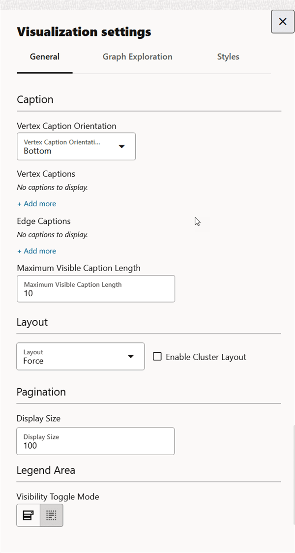 General Tab Configuration Description of image follows