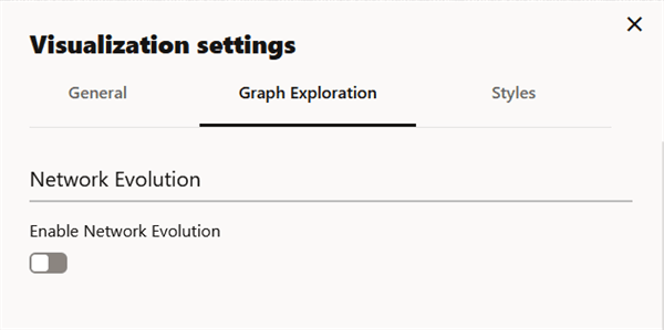 Graph Exploration Tab Configuration Description of image follows