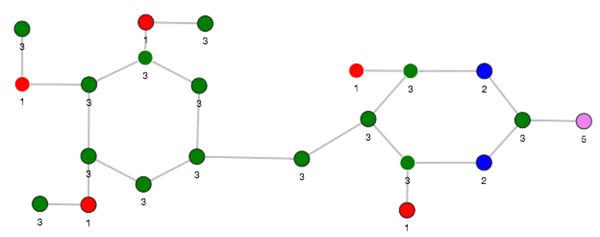 Pg2vec - Visualization of Two Similar Graphlets Description of image follows