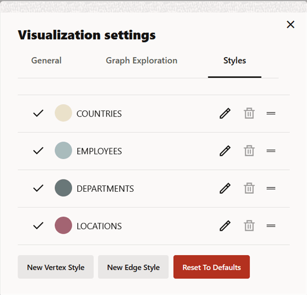 Vertex and Edge Styles Configuration Description of image follows