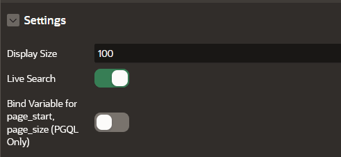Settings Description of image follows