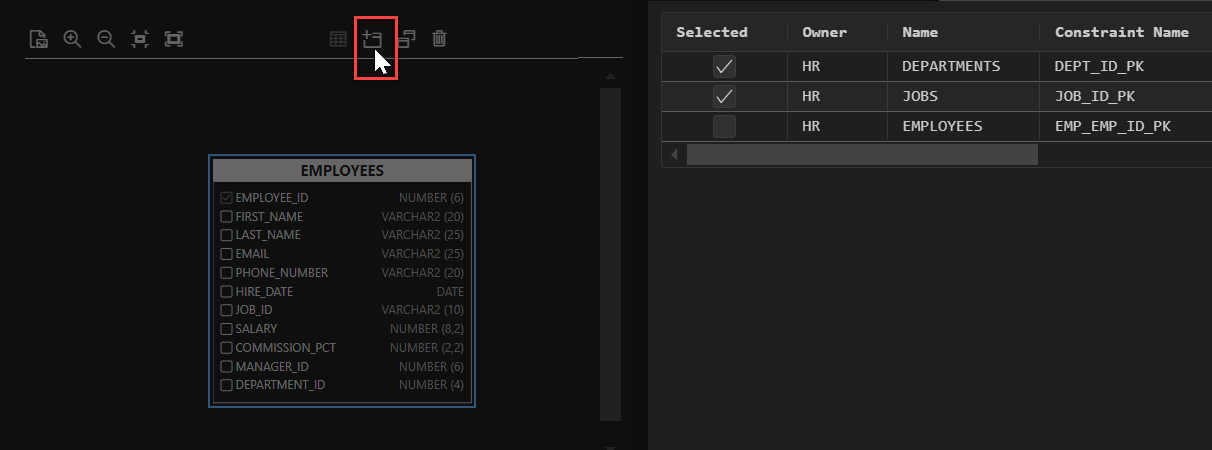 Select parent tables