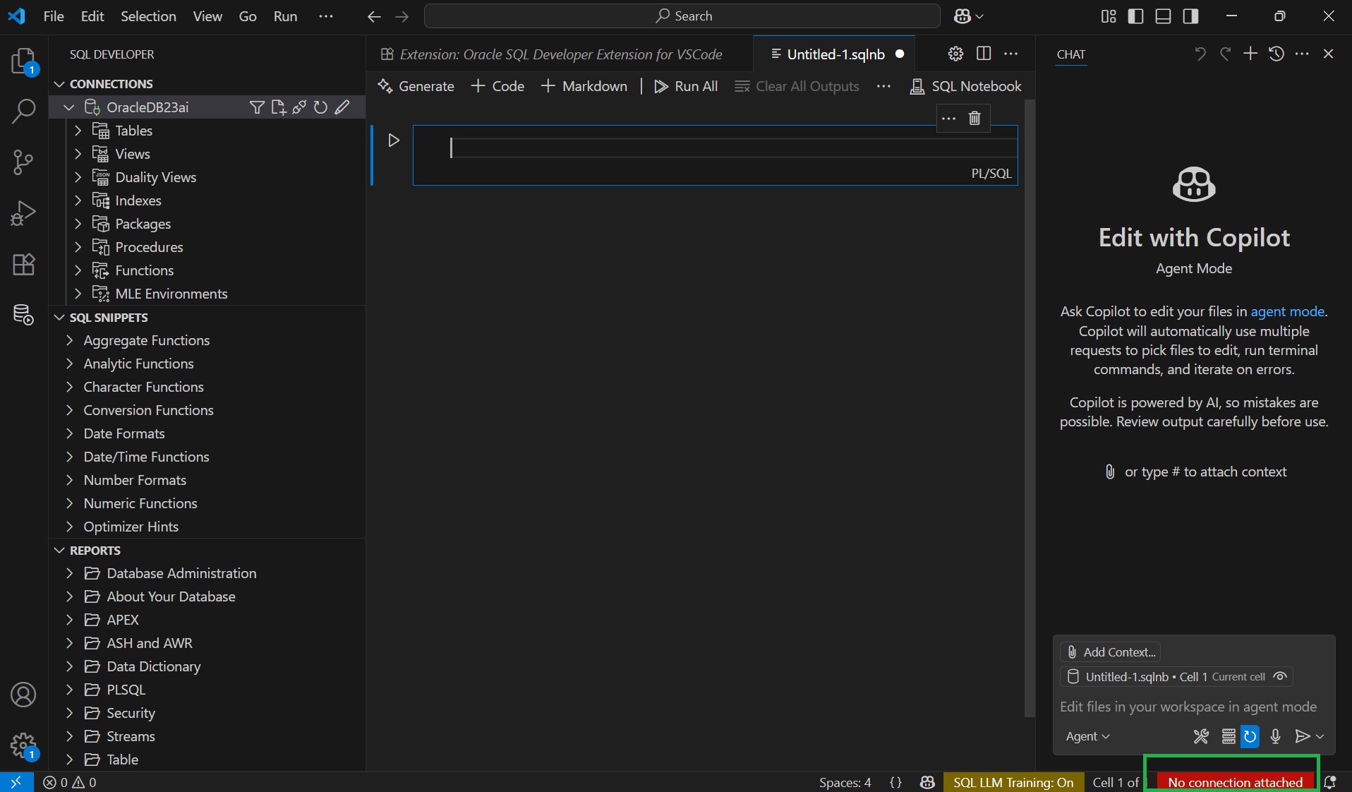 Description of new_sql_notebook_noconnection.png follows