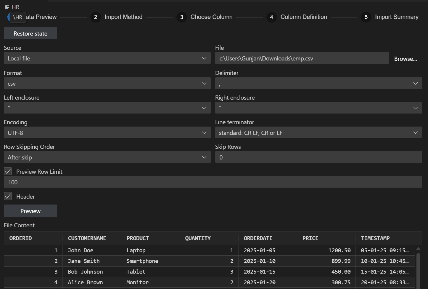 Description of data_import_landing.png follows Description of data_import_landing.png follows