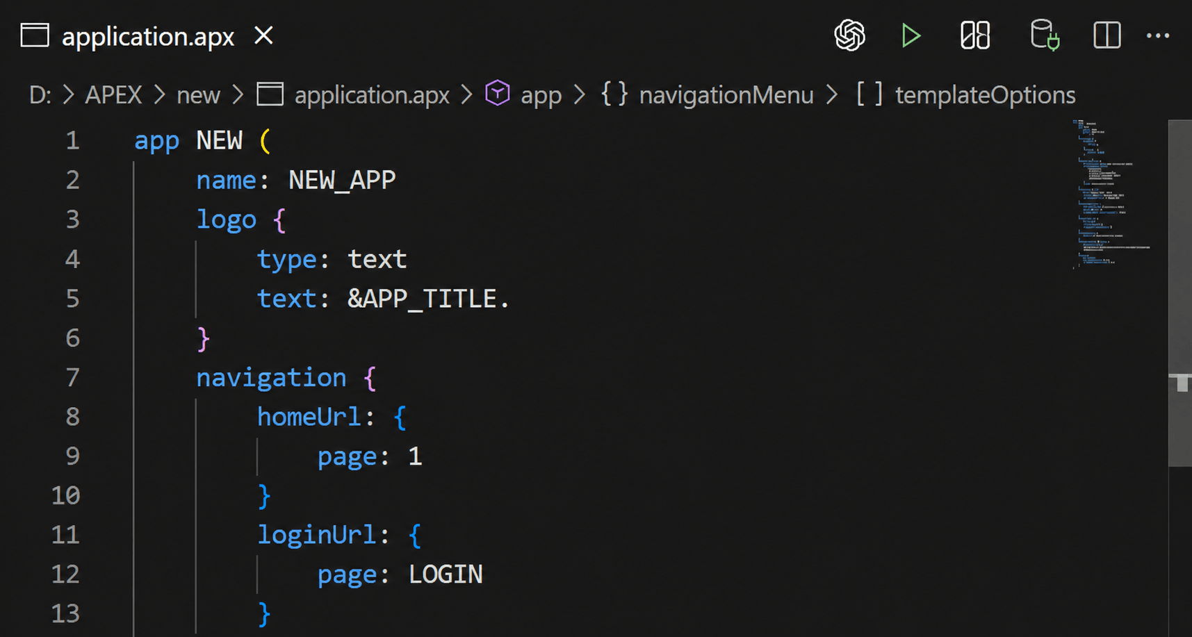 Description of apex_import_appl.png follows