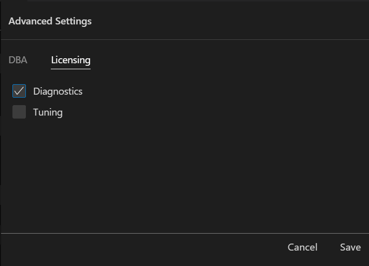 Description of configure_license_advancedsettings.png follows Description of configure_license_advancedsettings.png follows